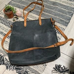 Able Black Leather Bag